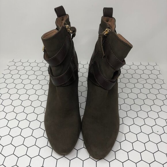 Louise et Cie Brown Leather Seneca Ankle Boots 8.5 - Picture 5 of 8